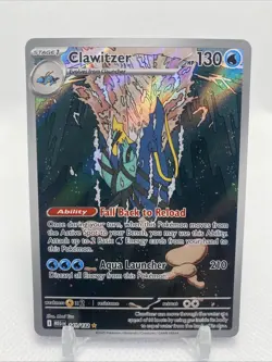 Pokemon TCG Clawitzer 141/132 Mega Evolutions Illustration Rare - Image 1