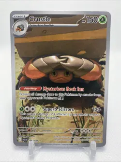 Crustle Illustration Rare Pokemon TCG Destined Rivals 186/182 - Image 1
