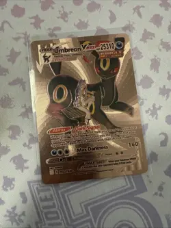 Umbreon Vmax Premium Pink Foil Fan Art Display Pokemon Card TG23/TG30 Hp25310 - Image 1