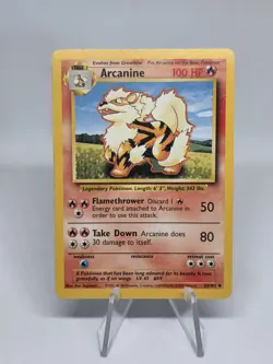 Pokemon TCG Arcanine 023/102 - Base Set - Regular - Unlimited WOTC Vintage 1999 - Image 1