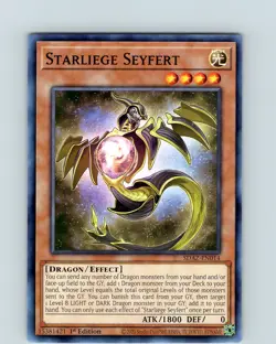 Yu-Gi-Oh TCG Starliege Seyfert SDAZ-EN014 1st Edition Common Card NM - Image 1