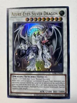 Yugioh Azure-Eyes Silver Dragon SDBE-EN040 Ultra Rare - Image 1