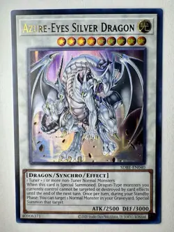 Yugioh! Azure-Eyes Silver Dragon - SDBE-EN040 - Ultra Rare - Unlimited Edition N - Image 1