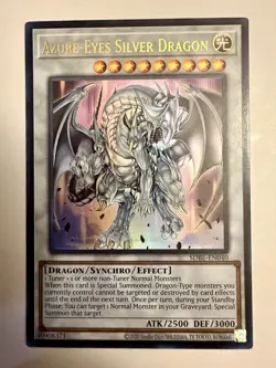 Yugioh Azure-Eyes Silver Dragon SDBE-EN040 Ultra Rare VLP Unlimited - Image 1