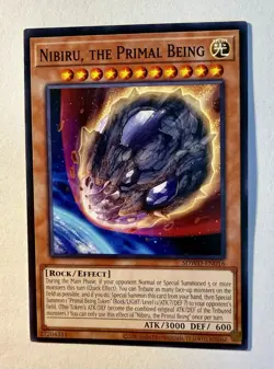 Yugioh Nibiru, the Primal Being SDWD-EN016 Common UNLIMITED MISPRINT ERROR NM - Image 1