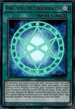 The Seal of Orichalcos 1st Ed Ultra DRL3-EN070 Yu-Gi-Oh! - Image 1