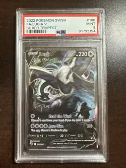 Lugia V 186/195 Pokemon TCG Silver Tempest PSA 9 MINT - Image 1