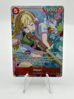 One Piece A Fist of Divine Speed Hibari OP11-010 Alternate Alt Art Super Rare NM - Image 1