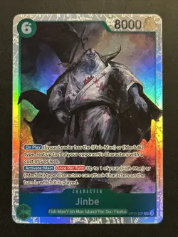 Jinbe SR OP11-031 One Piece A Fist Of Divine Speed English NM - Image 1