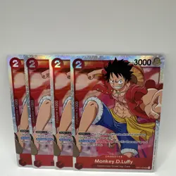 Monkey.D.Luffy OP01-024 - One Piece TCG - SR Near-Mint SR English x4(Playset) - Image 1