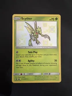 Pokemon - Hidden Fates - Scyther SV1/SV94 - Shiny Vault Holo - Image 1