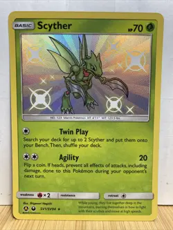 Pokemon Hidden Fates Scyther Shining Vault Foil Card Ultra Rare SV1/SV94 - Image 1