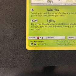 Scyther SV1/SV94 Hidden Fates: Shiny Vault Holo NM Pokemon TCG - Image 4