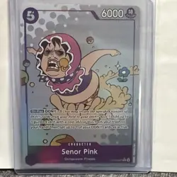 One Piece TCG Senor Pink Rare R OP10-067 Royal Blood English Foil Alt Art - Image 1