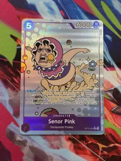 One Piece TCG Senor Pink Rare R OP10-067 Royal Blood English Foil Alt Art - Image 1