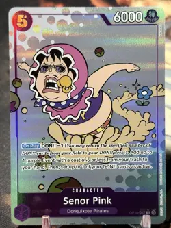 SENOR PINK - One Piece TCG OP10-067 - AA Alt Art Rare R - Royal Blood - Image 1