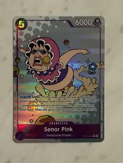 One Piece TCG Senor Pink Rare R OP10-067 Royal Blood English Foil Alt Art - Image 1