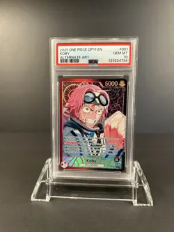 One Piece OP11-001 Koby Alternate Alt Art Leader PSA 10 4734 - Image 1