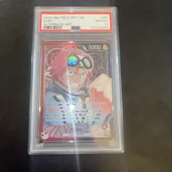 One Piece Koby Alternate Art Leader Op11-001 Psa 10 - Image 2
