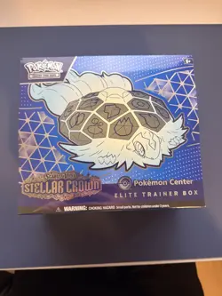 2024 Pokemon Stellar Crown Pokemon Center Factory Sealed ETB Elite Trainer Box - Image 1
