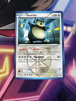Snorlax - 101/135 - Pokemon Plasma Storm Black & White Rare Card VLP - Image 1