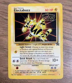 Electabuzz Black Star Promo 2 WB Movie Promo Pokemon Card WOTC NINTENDO LP - Image 1