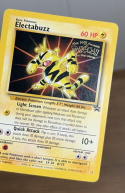 Electabuzz Black Star Promo 2 WB Movie Promo Pokemon Card WOTC NINTENDO LP - Image 2