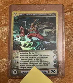Card Chaotic Headmaster Ankhyja *ULTRA RARE* Max Energy 60/85/50/90/70 - Image 1