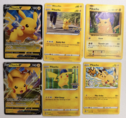 Pokemon Pikachu Lot: 7 Near-Mint Cards - Image 1