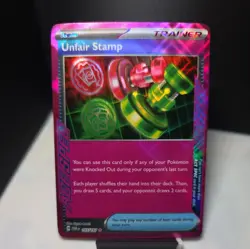 Unfair Stamp 165/167 ACE SPEC Rare 2024 Twilight Masquerade Pokemon Card NM - Image 1