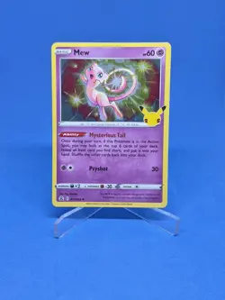 Mew Holo 11/25 Celebrations Pokemon TCG Single Card ENGLISH NM - Image 1