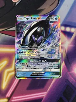 Tapu Fini GX - 39/147 - Pokemon Burning Shadows Sun & Moon Ultra Rare Card MP - Image 1
