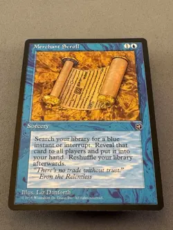 MTG—Merchant Scroll Homelands—Unplayed Near Mint—Vintage Magic the Gathering - Image 3