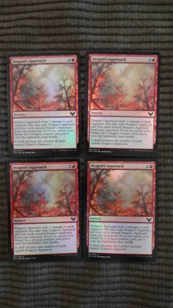 Magic: the Gathering / MtG Foil Dragon's Approach x4 Strixhaven - Image 1