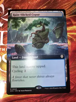 Rain-Slicked Copse (Extended Art) Commander: Lorwyn Eclipsed Regular - Image 1