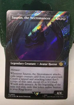 1x Sauron, the Necromancer - Showcase (Ring) (802) - Surge Foil NM-Mint, English - Image 1