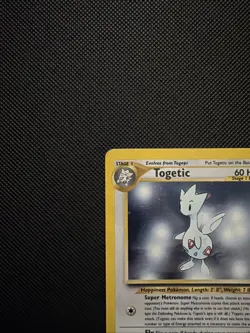 Carta Pokemon Togetic Holo 16/111 Neo Genesis Eng - Vintage - GD/Exc - Image 3