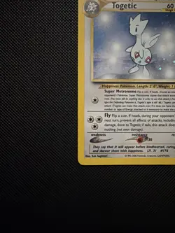 Carta Pokemon Togetic Holo 16/111 Neo Genesis Eng - Vintage - GD/Exc - Image 5