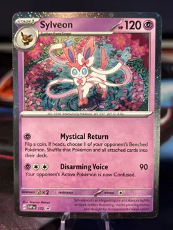 2025 Pokemon SVP EN-SV Black Star Promo 172 Sylveon Prismatic Evolutions NM/M - Image 1