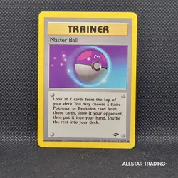 Master Ball 116/132 Pokemon Gym Challenge - Pokemon WOTC 2000 Gym Challenge - Image 2