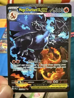 Mega Charizard X EX Holo Pokemon TCG PFL Card 125/094 Standard Size Fire - Image 1