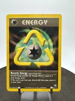Vintage 2000 Pokemon TCG - Recycle Energy 105/111 - Neo Genesis Rare - Image 1