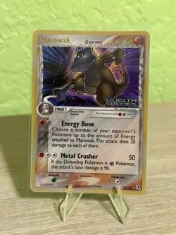 Pokemon TCG Marowak EX Delta Species 10/113 Reverse Holo Holo Rare Stamp LP/NM - Image 1