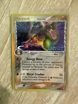 Pokemon TCG Marowak EX Delta Species 10/113 Reverse Holo Holo Rare Stamp LP/NM - Image 5