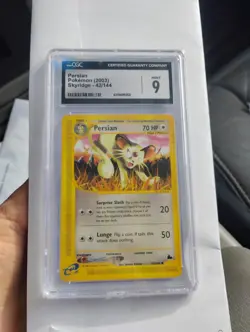 Pokemon TCG Skyridge Persian CGC Graded Mint 9 - Image 1