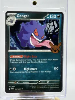 Gengar Pokemon Card TCG Rare Holo Ghost Type Fan Favorite Collectible Premium - Image 1