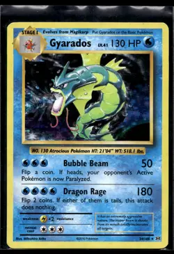 2016 Pokemon XY Evolutions 34 Gyarados Holo NM - Image 1