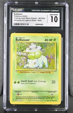 Bulbasaur *CGC 10* Holo *Classic Collection* #1 * Pokemon - Image 1