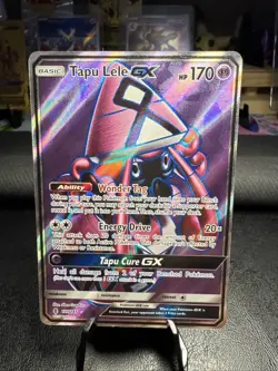 Pokemon TCG Tapu Lele GX Full Art Ultra Rare Holo 137/145 Guardians Rising NM - Image 1