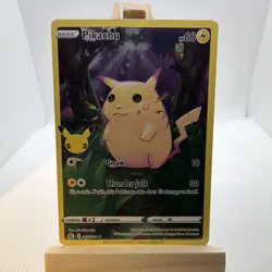 Pokemon Pikachu Celebrations Holo Rare 005/025 Basic Gnaw Thunder Jolt - Image 1